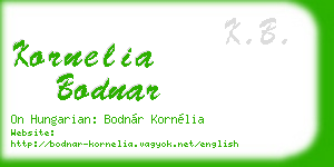 kornelia bodnar business card